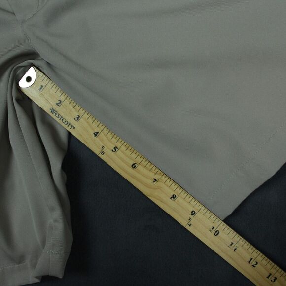 Nike FITDRY Golf Shorts Mens 36 Khaki Beige Performance Pleated Dress Summer - Picture 9 of 10